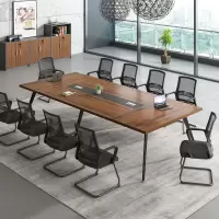 域赢钢架会议桌洽谈桌长条桌谈判组合会客培训办公会议桌1.8米