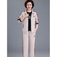 妈妈装宽松运动休闲套装2023秋季新款中老年女装运动洋气三件套