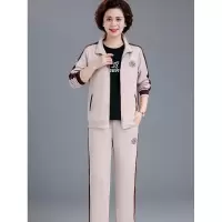 妈妈装宽松运动休闲套装2023秋季新款中老年女装运动洋气三件套