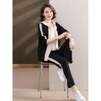 寻蔻妈妈休闲运动服套装春秋2023新款中老年秋装外套女洋气两件套