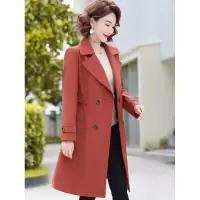 中年妈妈秋装外套中长款洋气上衣2023新款秋冬季中老年女春秋风衣