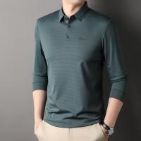 2023秋季新款男士长袖T恤休闲时尚翻领POLO衫韩版中青年男装