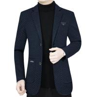 西服男士外套中年休闲男装春秋季新款小西服男式商务西装爸爸上衣