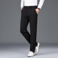 秋冬新款商务休闲裤男士弹力修身时尚长裤男舒适柔软西裤