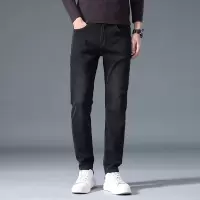 new jeans简约时尚潮牌秋冬修身小直筒牛仔裤男士 长裤男
