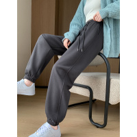 运动裤女裤春秋款宽松束脚卫裤2023新款秋季小个子休闲萝卜哈伦裤