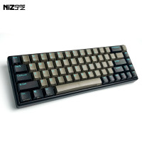 宁芝(NIZ)静电容打字办公键盘 台式机有线键盘 程序员写作便携键盘 68有线35g-黑色-T系列