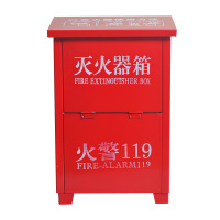 华西 灭火器箱(空箱) 4kg*2 消防箱1.2厚 可放置3/4公斤干粉灭火器两具