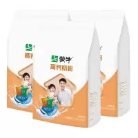 蒙牛全脂高钙奶粉400g*3袋装全家营养独立小包装