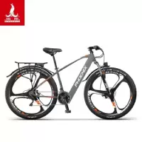 锂电池电动自行车新国标成人电单车 21速电瓶车电动车 26寸 灰色21速 一体轮 36V 10AH