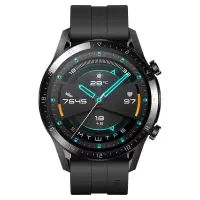 华为(HUAWEI)WATCH GT2 华为手表 运动智能手表 两周长续航/蓝牙通话/血氧检测/麒麟芯片 46mm曜石黑