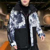  白鸭绒外套2023新款羽绒服连帽男士冬装潮牌休闲保暖衣