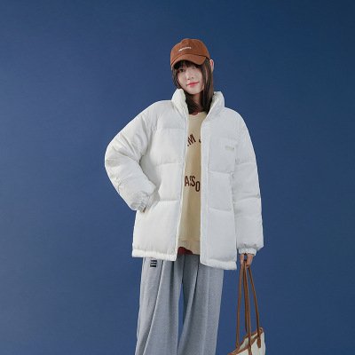 [新款上架]两面穿羽绒棉服女短款秋冬韩版宽松棉衣2023新款棉袄