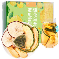 蜜瓜雪梨桂花乌龙茶60克 哈密瓜黄桃花果网红水果茶 下午茶