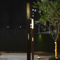 庭院灯LED户外立柱灯园林镀锌管景观灯