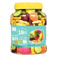 万达18种综合果蔬脆500g/罐 蜜饯水果干休闲零食即食综合什锦蔬菜果脯