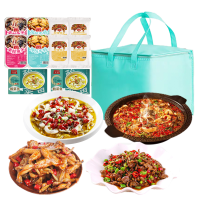 万达预制菜鲜美生活礼盒4300g 酸菜鱼*2+锡纸美蛙鱼头*2+锡纸牛蛙*2+酸辣鸡杂*4