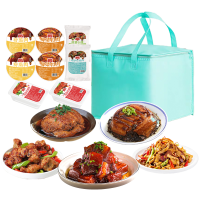 万达预制菜无肉不欢礼盒3280g 精品红烧肉*2+梅菜扣肉*2+粉蒸肉*2+烟笋腊肉+蒜香小排