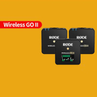 RODE 罗德wireless go II一拖二无线领夹麦克风(边充边用)