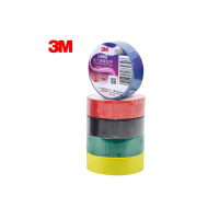 3M 电工绝缘胶带防潮耐酸碱 电气装修 多色混装18mm*10m*5卷