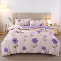 悠梦嘉居 YJ-12002洛可亲肤四件套 淡雅清香 亲肤面料活性印染,适合一米五一米八床使用
