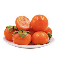 企业定制 新鲜水果柿子红皮水晶甜柿子