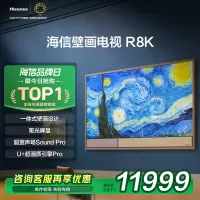 海信壁画电视R8K 75R8K 75英寸 一体式壁画设计 哑光屏显电视机