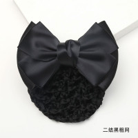 职业头花发夹网兜 二结黑粗网*50个