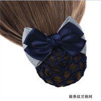 职业头花发夹网兜 细条纹兰粗网*50个