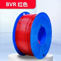 穿山 桂林国际线缆 铜芯软线BVR 6mm² 100米/卷 红色 单位:卷