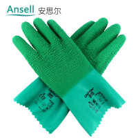 安思尔16-650隔热防高温避震防切割耐磨防滑橡胶工业养殖手套9号 一副