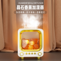 电视岩石香薰机加湿器大雾量家用轻音室内氛围灯卧室桌面