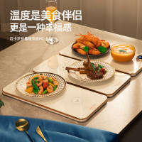迈卡罗(Macaiiroos) MC-NC255 折叠暖菜板 暖菜 暖饭 暖茶 玻璃面板 高端大气