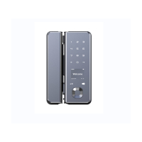 免开孔办公室玻璃门密码锁指纹锁有框无框木门指纹锁智能门锁 1个 单位:个