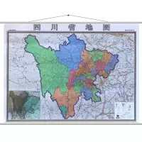 小窝厘 四川省地图挂图1.4米*1米挂图经典版