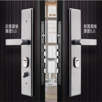 JACKETEN防盗门锁套装入户门通用型不锈钢门木门执手锁[分左右开门]备注