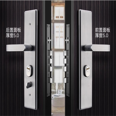 JACKETEN防盗门锁套装入户门通用型不锈钢门木门执手锁[分左右开门]备注
