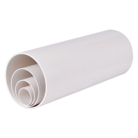愉成 白塑料管排风管PVC 110mm 国标110*厚3.2mm 长40厘米
