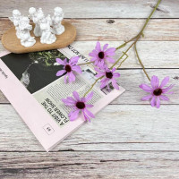 仿真花束工程装饰花假花 小雏菊 100支装 浅紫色