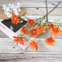 仿真花束工程装饰花假花 小雏菊 100支装 夕阳红