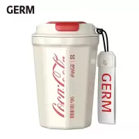 germ 格沵可口可乐联名款390ml菱形咖啡杯白色GPS-2124VP-CCW