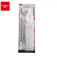 齐心(COMIX) 勾线笔毛锋1.5cm描线笔棕色 两只装2310080001