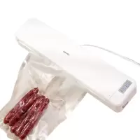 得力(deli)自动真空便携收纳包装机 真空机 家用商用迷你真空封口机 14888 真空包装机白色