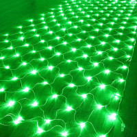 LED装饰灯户外景观渔网灯美规(110V)6*4米 672灯-带尾插 绿色