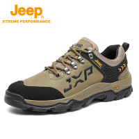 Jeep吉普春秋新品户外登山鞋男士防滑透气中帮徒步鞋耐磨越野鞋休闲旅游鞋P2310912075