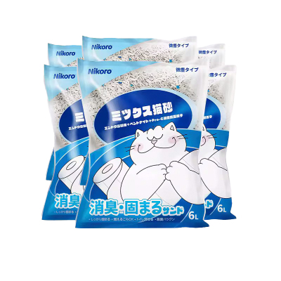 妮可露Nikoro混合猫砂2.5kg6L*1豆腐砂低尘抑菌除臭