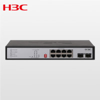 新华三(H3C)安防监控8口千兆电+2千兆光纤口非网管企业级网络交换机 高速稳定传输/宽温设计 MS4010