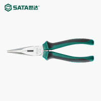 世达 SATA 工具钳子尖嘴钳多功能工具钳子尖口钳尖头钳加长8寸 70102A 一个