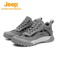 Jeep吉普户外男鞋子春秋季防滑耐磨徒步鞋马丁男靴防撞休闲抓地高帮登山鞋P231091107