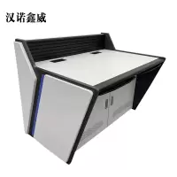 汉诺鑫威监控操作台双联电脑机房指挥中心控制台平台桌调度台加厚双联1600*900*750常规款
